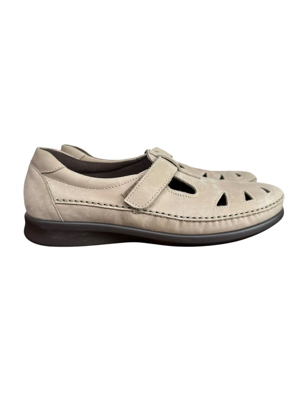 SAS Women’s Roamer Tripad Comfort Soft Step Beige T-Strap Mary Jane Shoes 10.5N